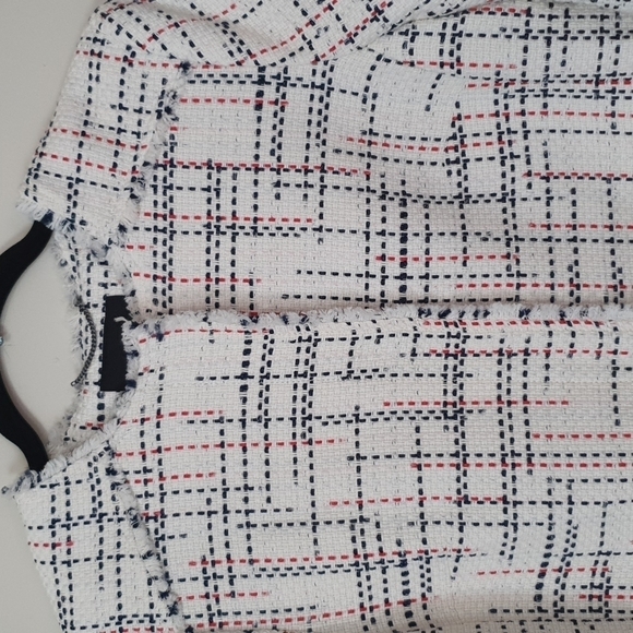 NWOT Banana Republic Collarless Tweed Blazer Jacket - Picture 10 of 11